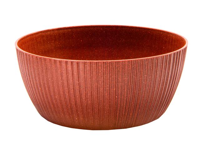 12.6" LUCCA ROUND PLANTER (ECO-FRIENDLY) (CAYENNE)
